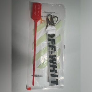 Off-white Lanyard Keychain with industrial clasp (Black&white)